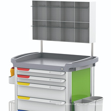 Cheap price ABS plastic medical anesthesia  emergency  trolley clinical medicine treatment cart